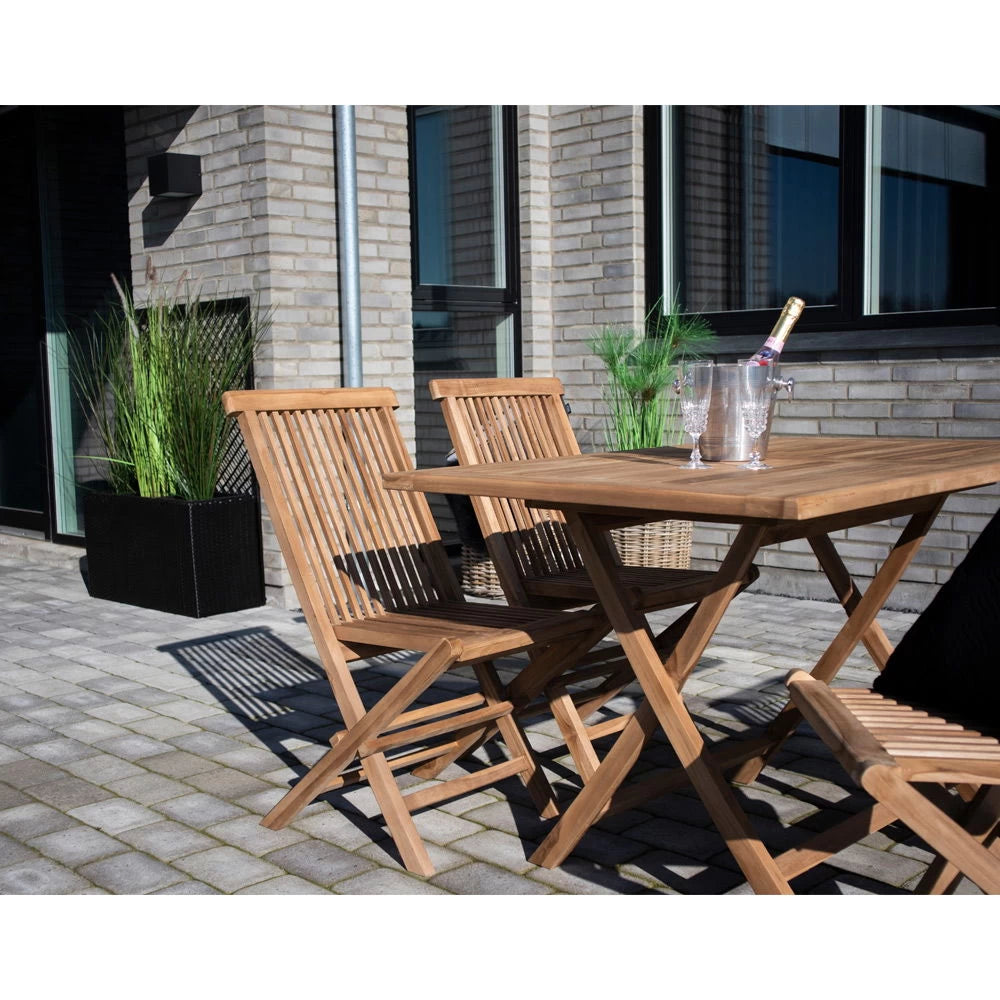 Masa de exterior din Lemn de tec Maro L120xH75cm Oviedo