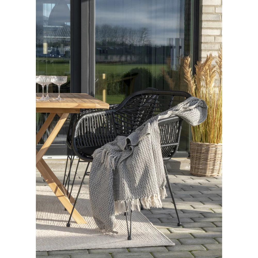Masa de exterior din Lemn de tec Maro L120xH75cm Oviedo