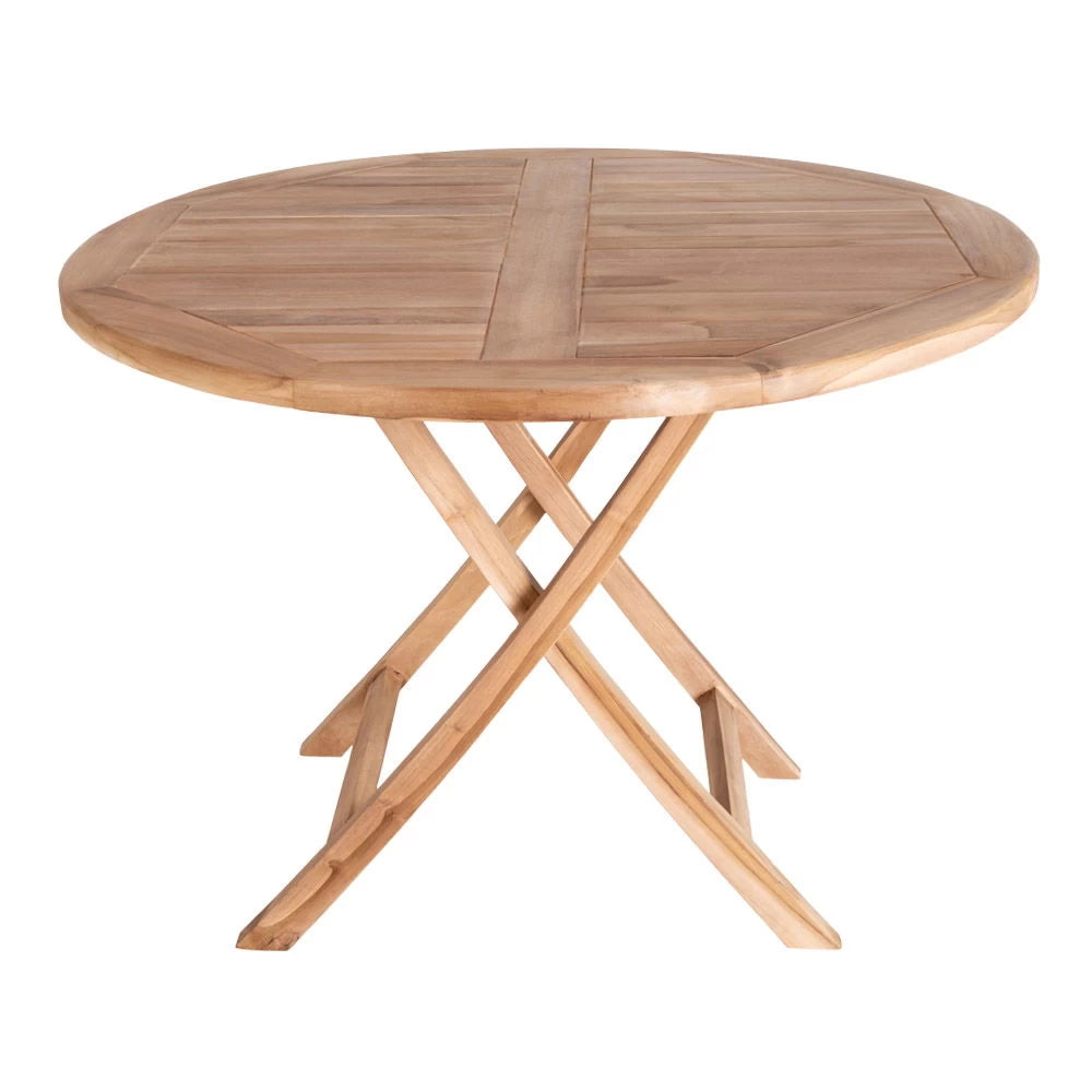 Masa de exterior din Lemn de tec Maro D100xH75cm Oviedo