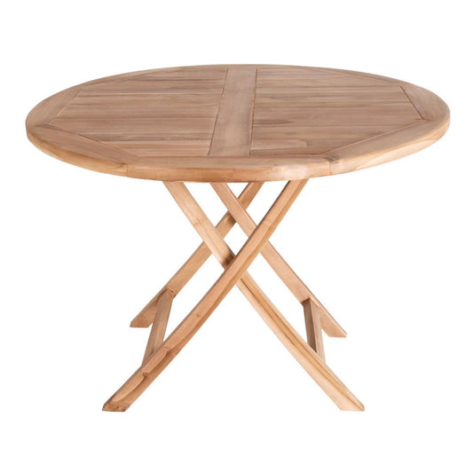 Masa de exterior din Lemn de tec Maro D100xH75cm Oviedo
