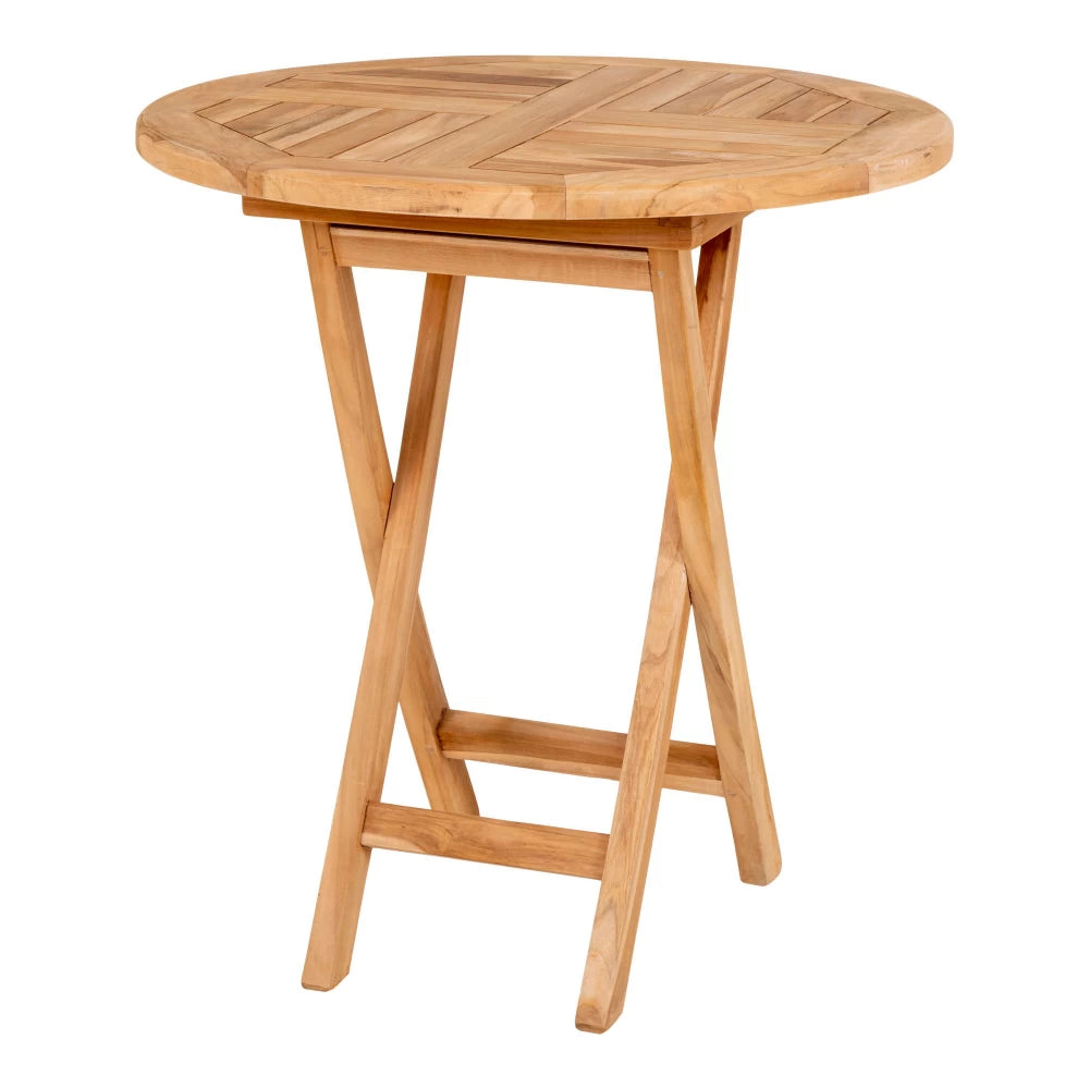 Masa de exterior din Lemn de tec Maro D70xH75cm Oviedo
