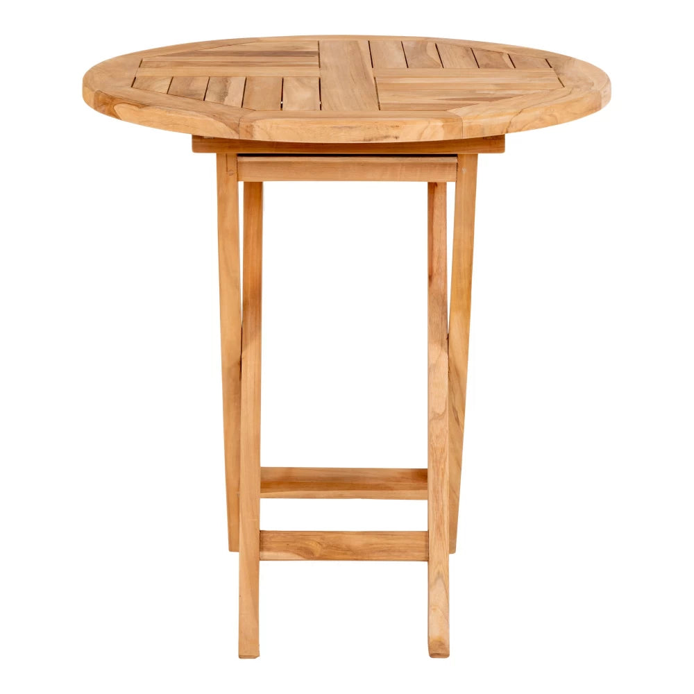 Masa de exterior din Lemn de tec Maro D70xH75cm Oviedo