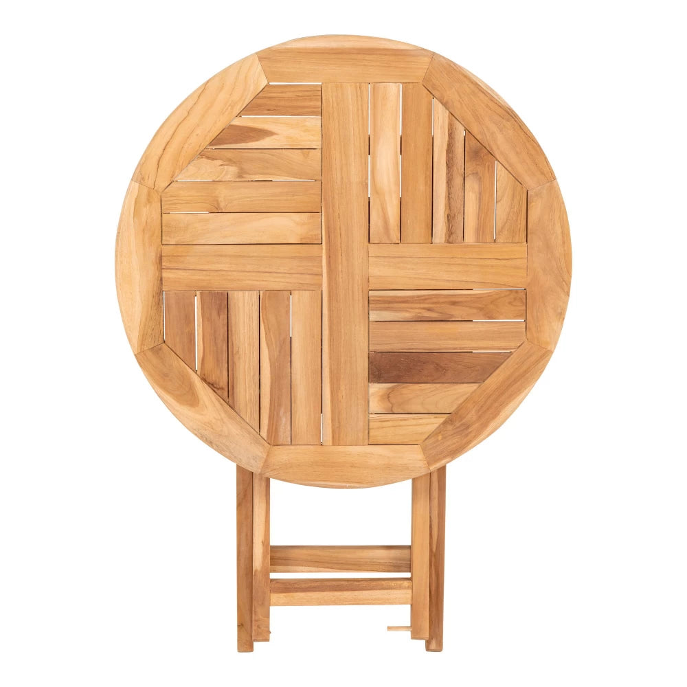 Masa de exterior din Lemn de tec Maro D70xH75cm Oviedo