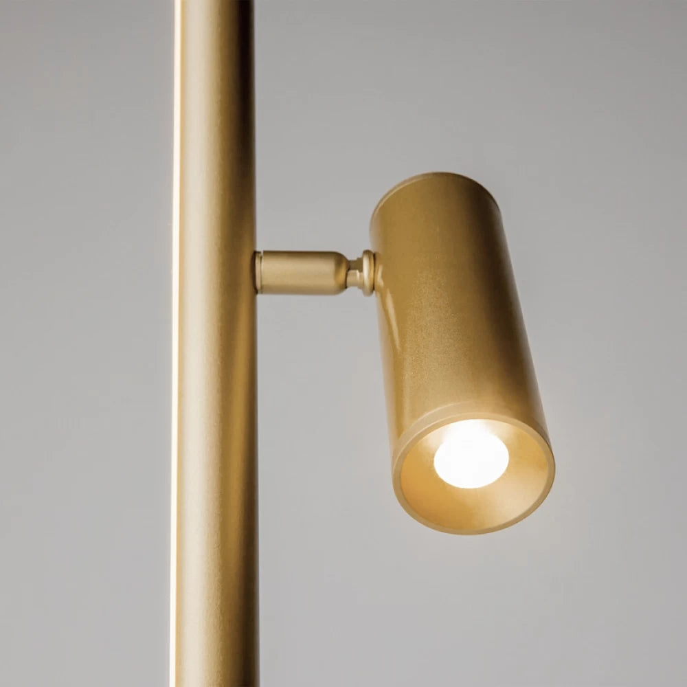 Lampa de podea din Aluminiu Alama H155xD20cm 14W 3000k 800lm Thin