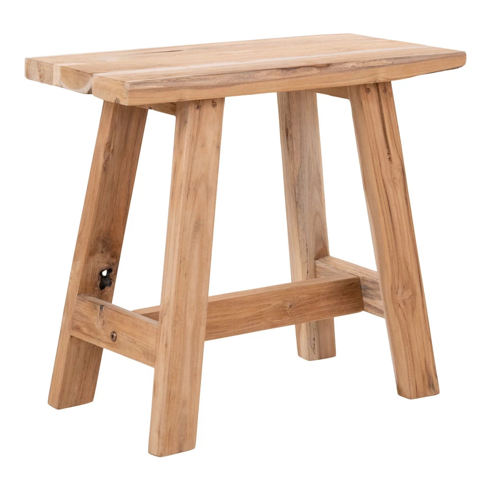 Taburet din Lemn de tec Maro H45xL50cm Barcelona