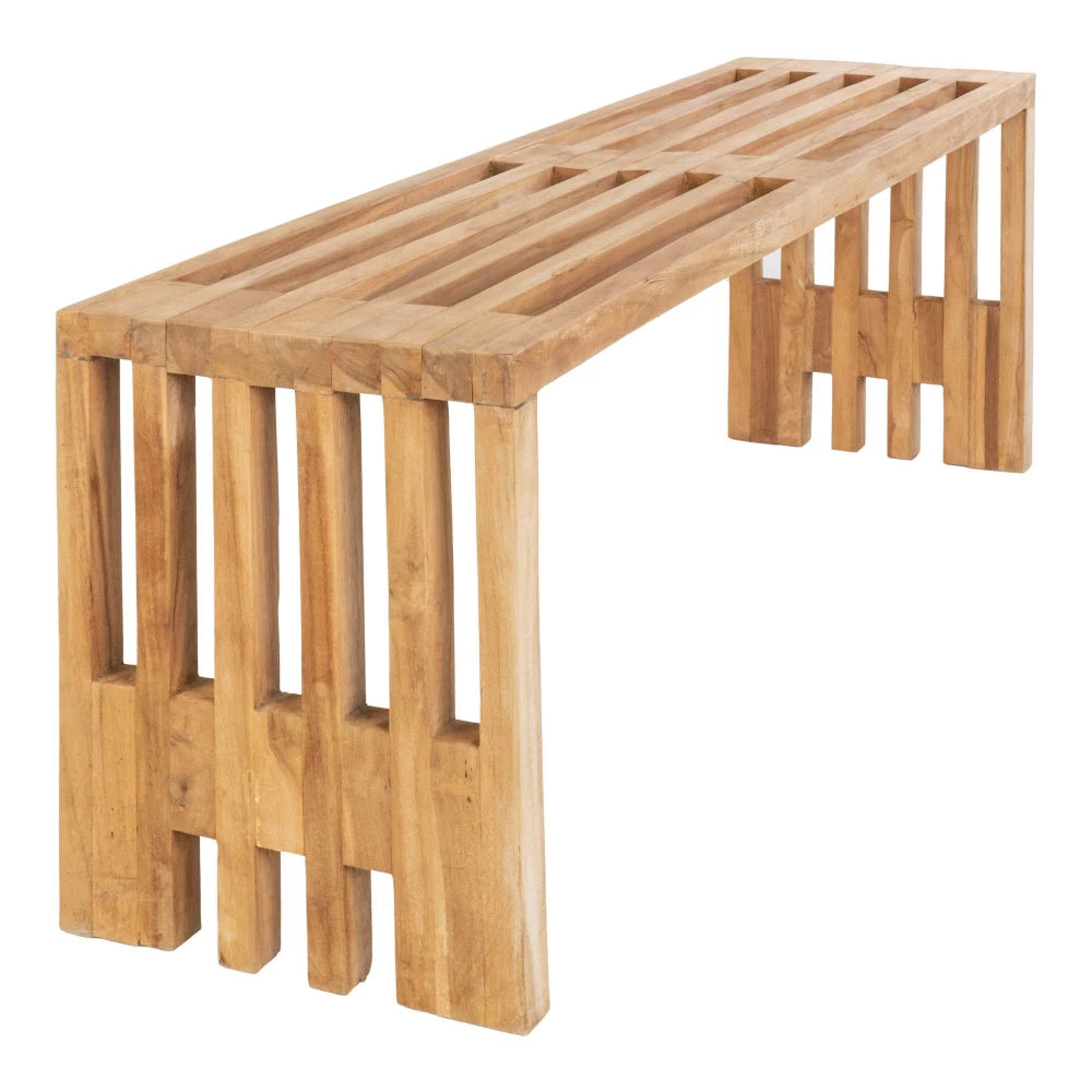 Bancheta din Lemn de tec Maro H48xL140cm Benidorm