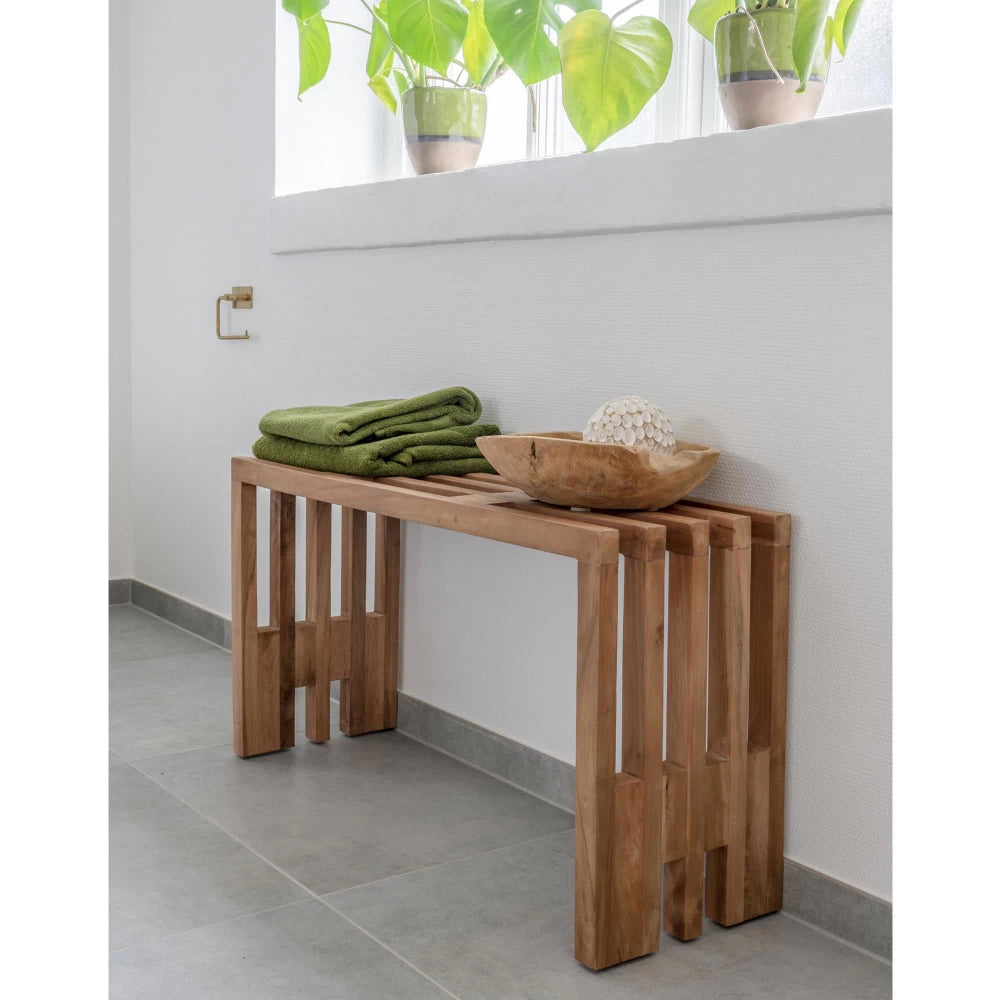 Bancheta din Lemn de tec Maro H49xL90cm Benidorm