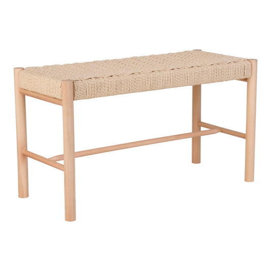 Bancheta din Lemn Maro si Rachita Maro H45xL80cm Abano