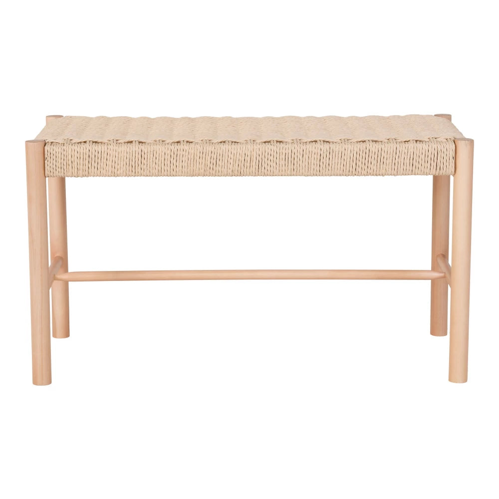 Bancheta din Lemn Maro si Rachita Maro H45xL80cm Abano