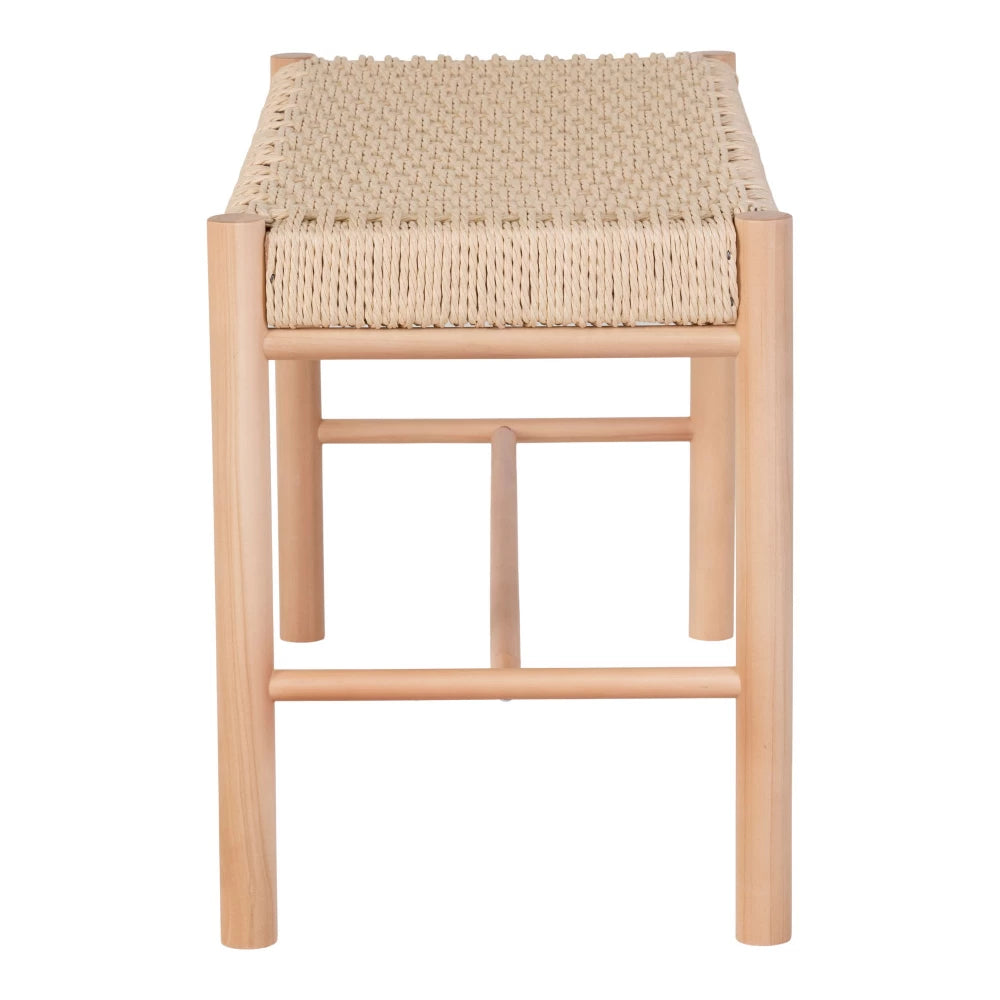 Bancheta din Lemn Maro si Rachita Maro H45xL80cm Abano