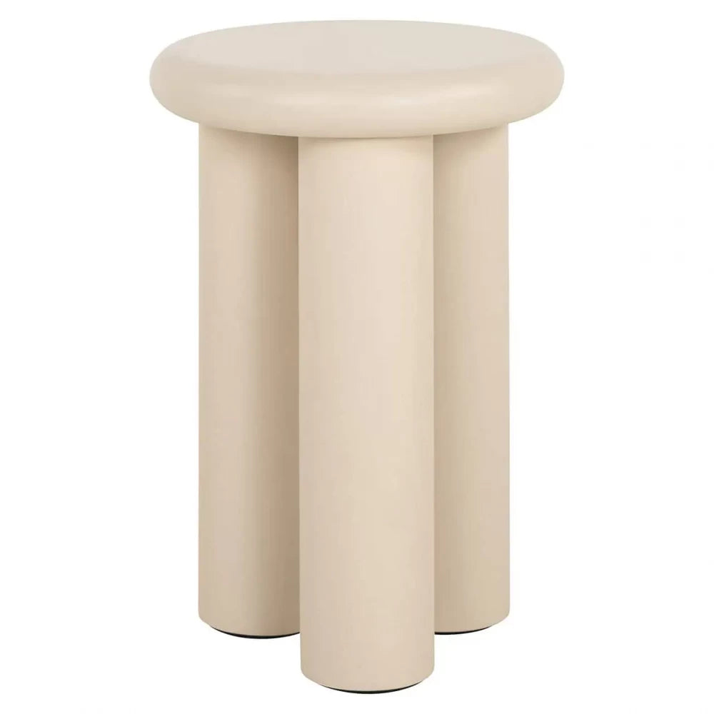 Masuta laterala din MDF Bej H50xD35cm Elbaz