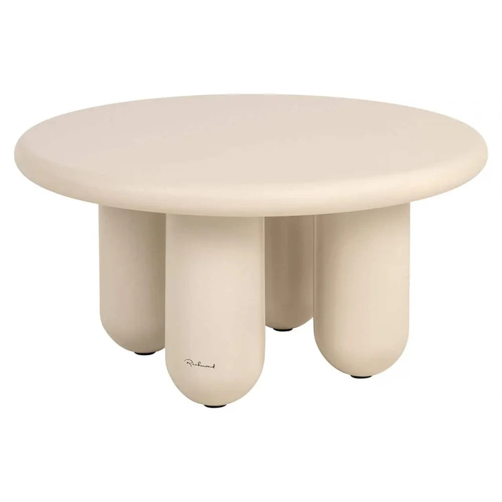 Masuta de cafea din MDF Bej H40xD80cm Calma