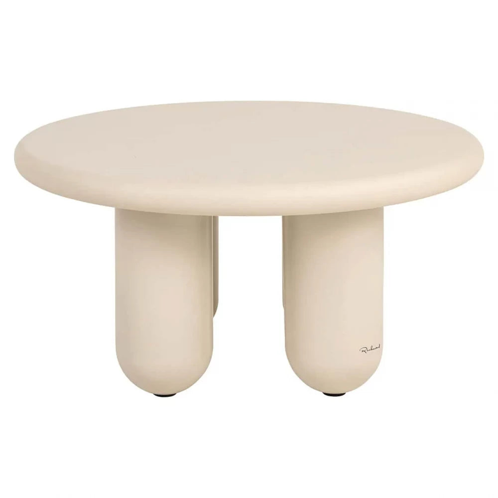 Masuta de cafea din MDF Bej H40xD80cm Calma