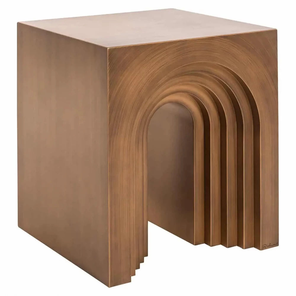 Masuta laterala din Metal Auriu H55.5xL50cm Vevey