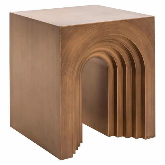 Masuta laterala din Metal Auriu H55.5xL50cm Vevey
