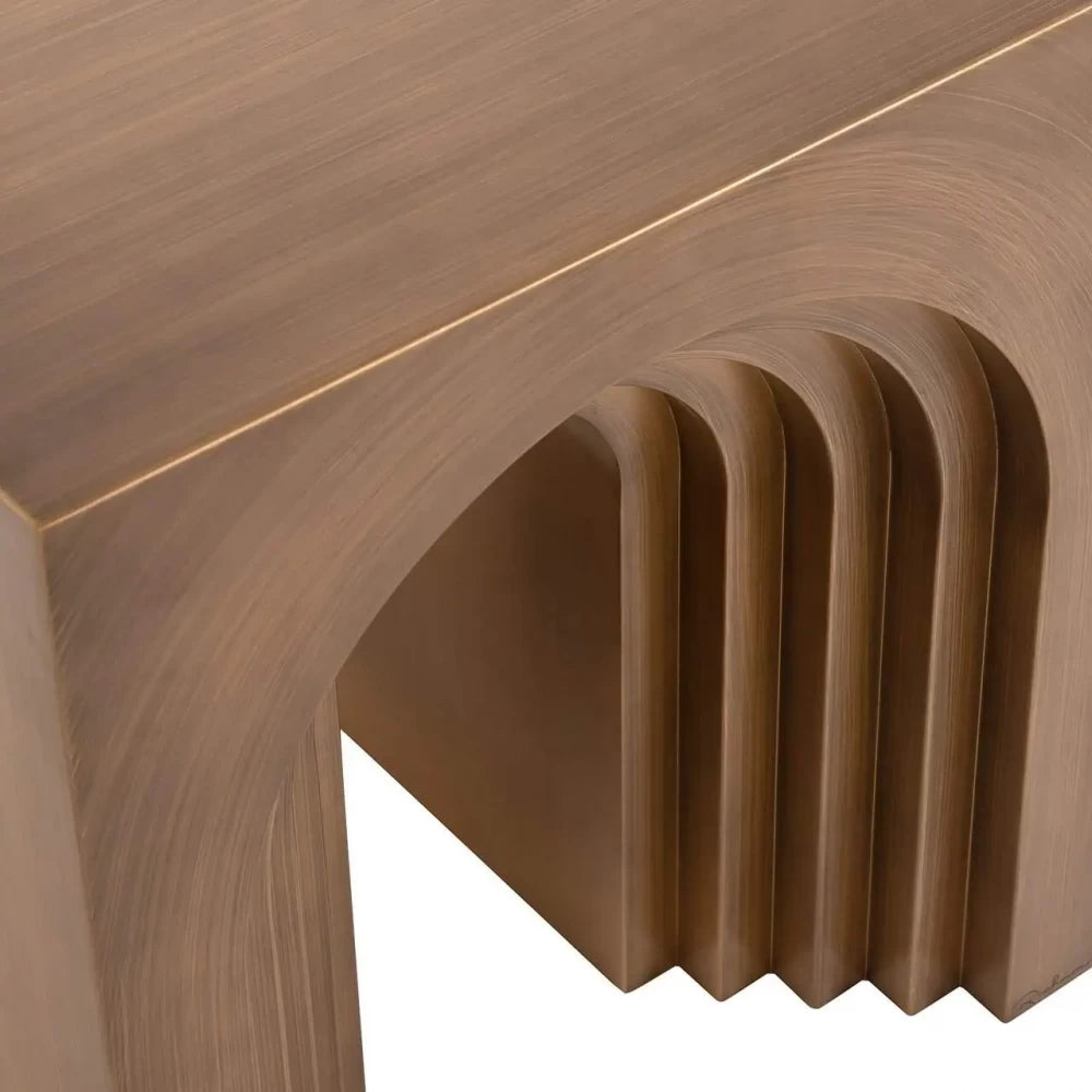Masuta laterala din Metal Auriu H55.5xL50cm Vevey