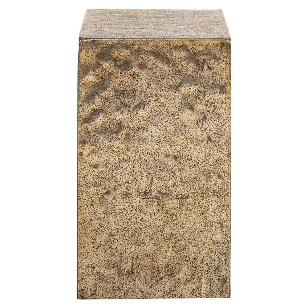 Masuta laterala din Aluminiu Auriu H50.5xL40.5cm Novan