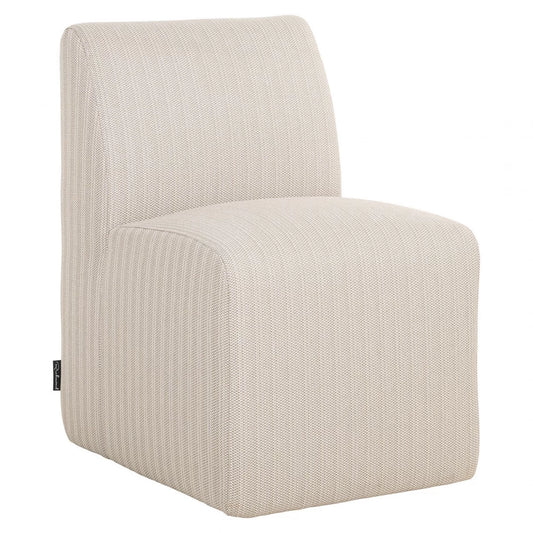 Fotoliu de exterior tapitat cu Stofa Bej H81xL55xA68cm Riva