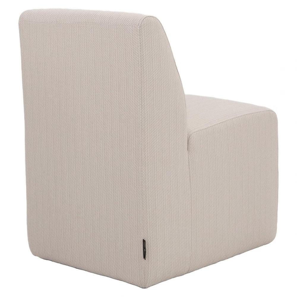 Fotoliu de exterior tapitat cu Stofa Bej H81xL55xA68cm Riva