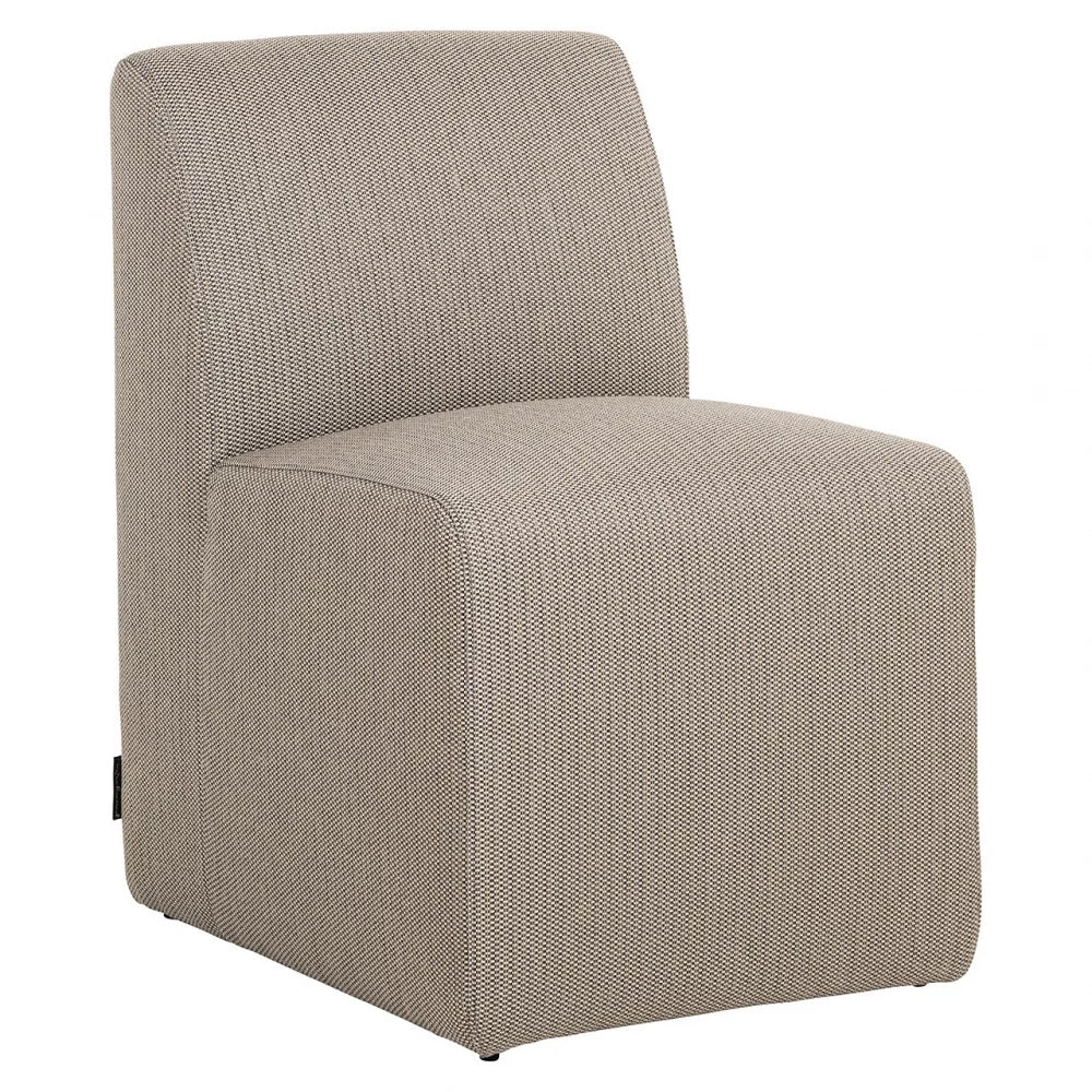Fotoliu de exterior tapitat cu Stofa Maro taupe H81xL55xA68cm Riva