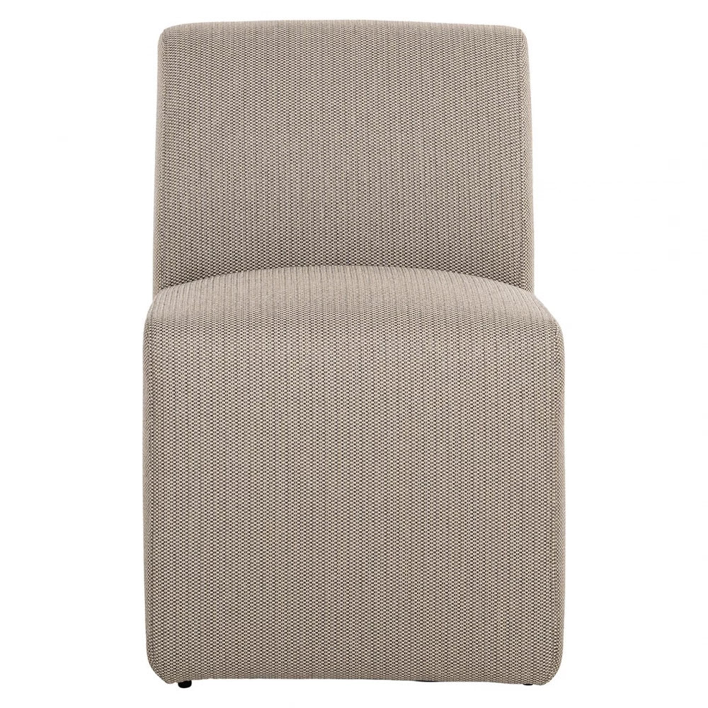 Fotoliu de exterior tapitat cu Stofa Maro taupe H81xL55xA68cm Riva