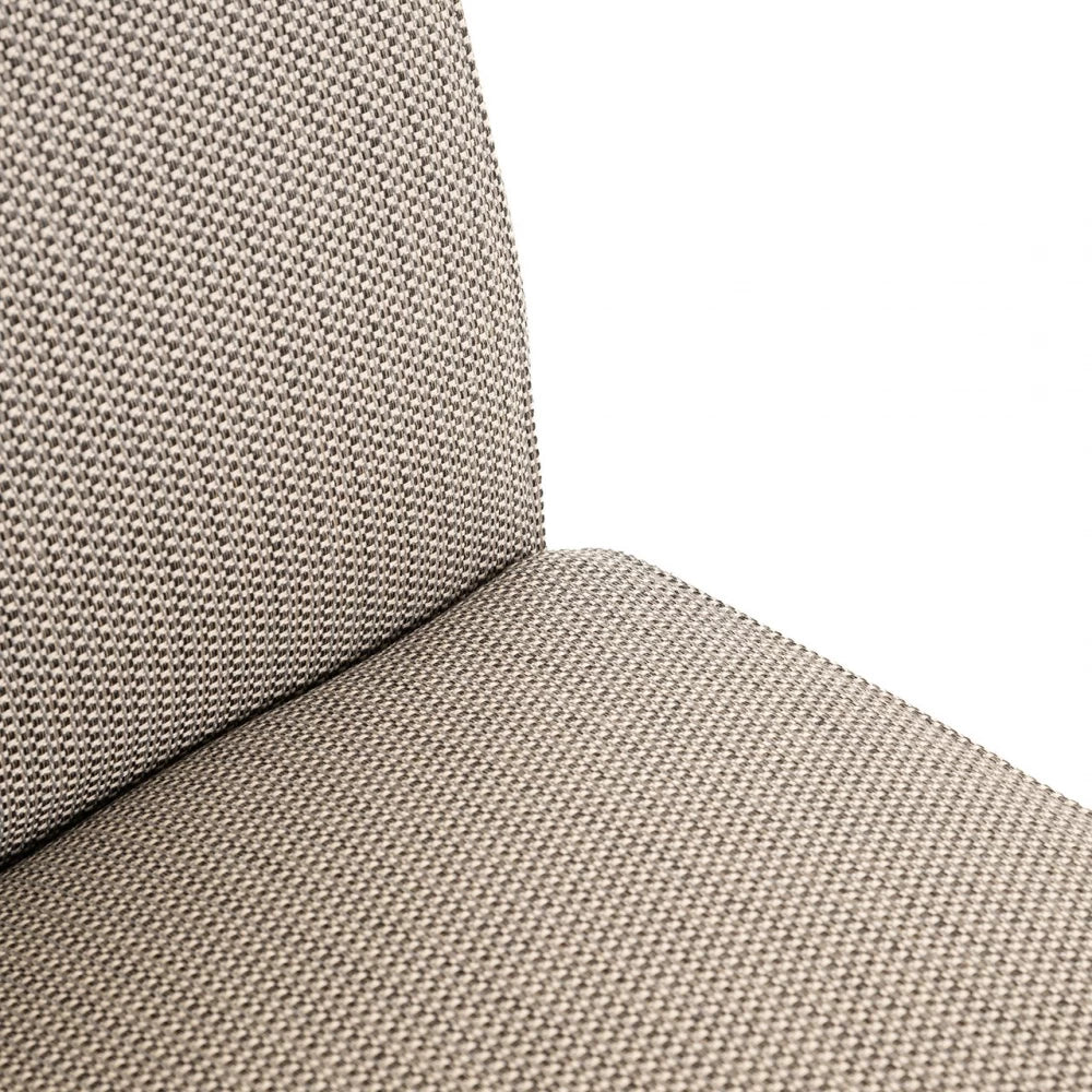 Fotoliu de exterior tapitat cu Stofa Maro taupe H81xL55xA68cm Riva