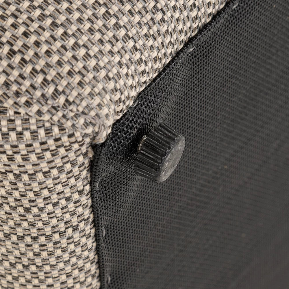 Fotoliu de exterior tapitat cu Stofa Maro taupe H81xL55xA68cm Riva