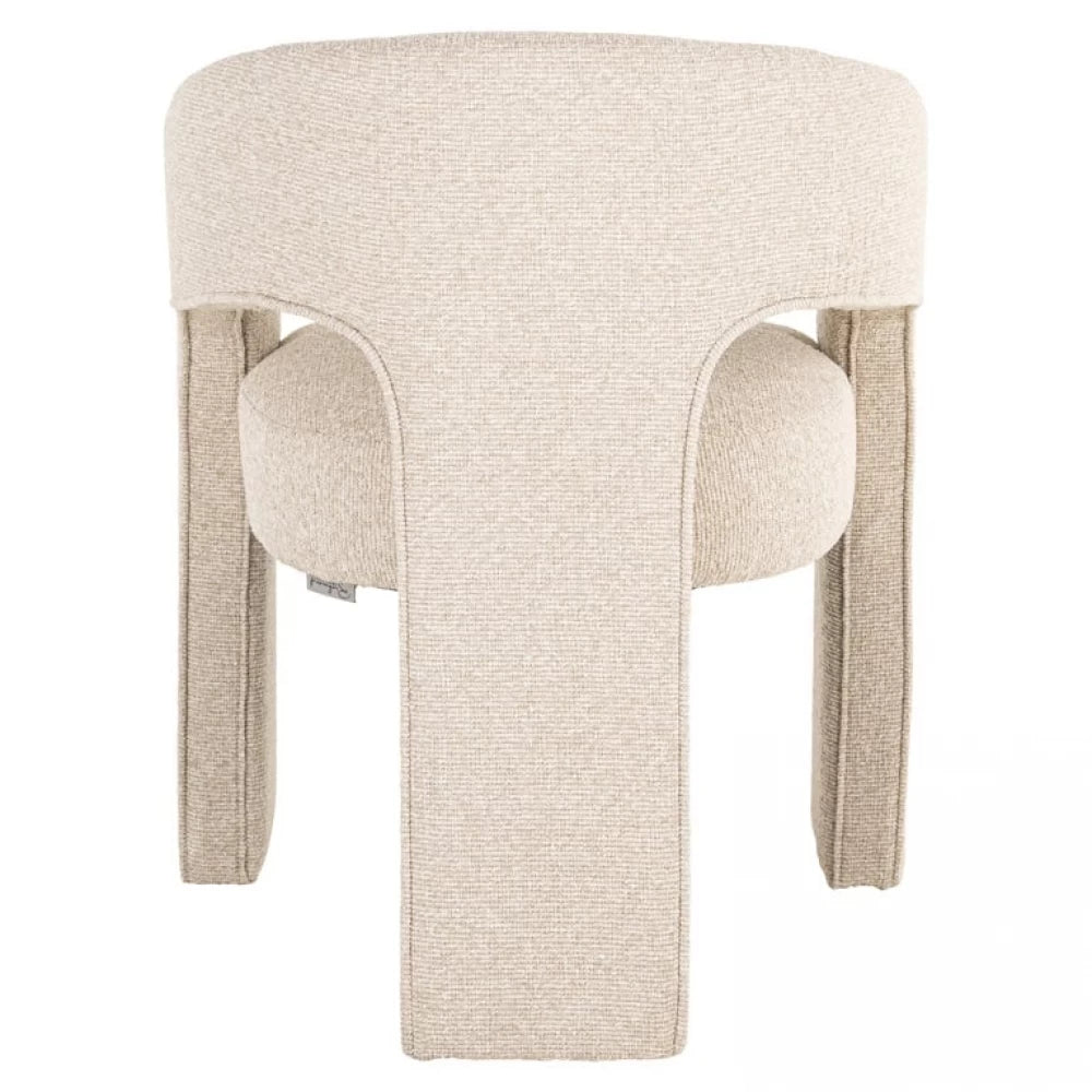 Scaun tapitat cu Stofa Bej H79xL64xA64cm Belle
