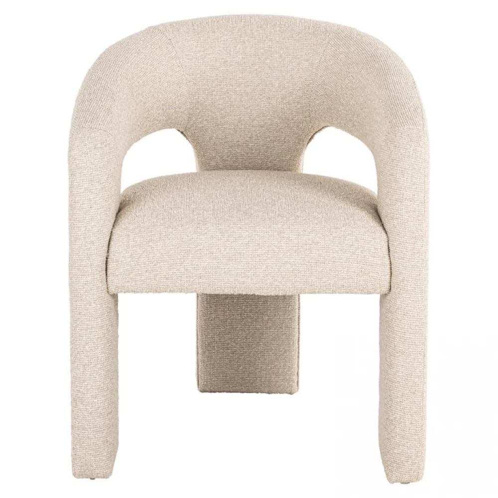Scaun tapitat cu Stofa Bej H79xL64xA64cm Belle