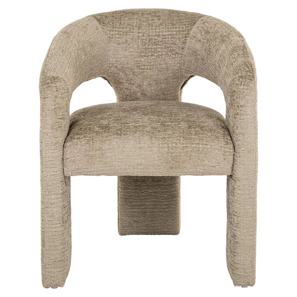 Scaun tapitat cu Stofa Bej inchis H79xL64xA64cm Belle
