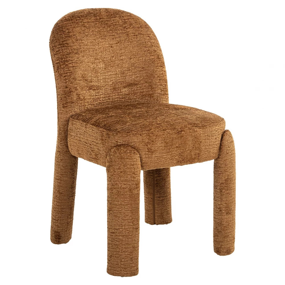 Scaun tapitat cu Stofa Maro cognac H85xL51xA60cm Brandi