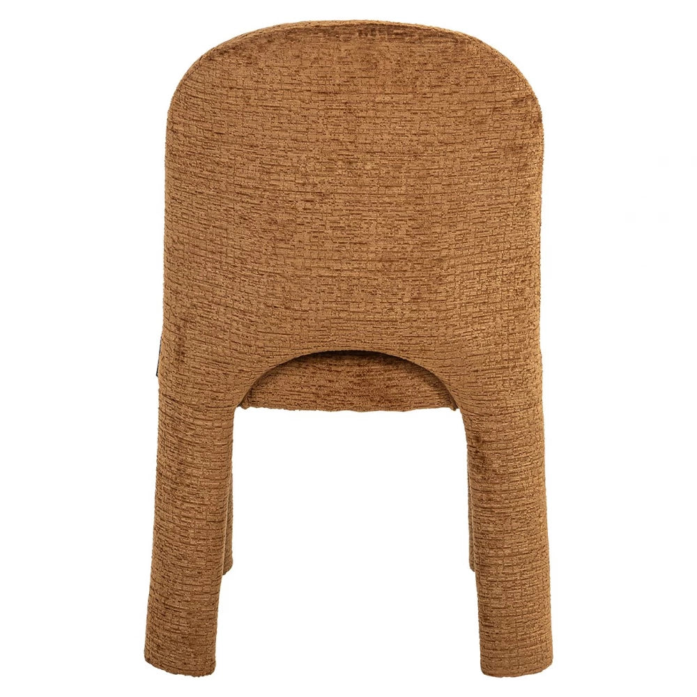 Scaun tapitat cu Stofa Maro cognac H85xL51xA60cm Brandi