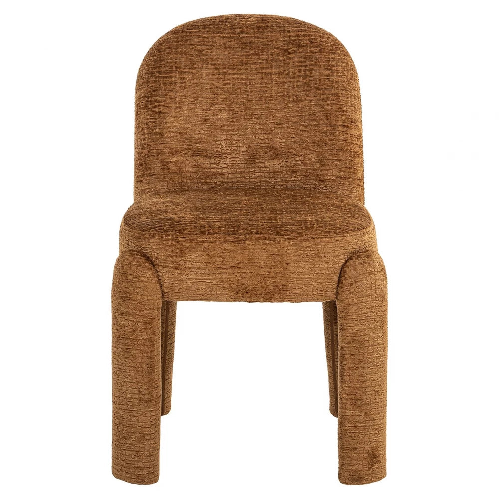 Scaun tapitat cu Stofa Maro cognac H85xL51xA60cm Brandi
