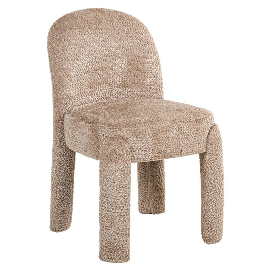 Scaun tapitat cu Stofa Bej H85xL51xA60cm Brandi