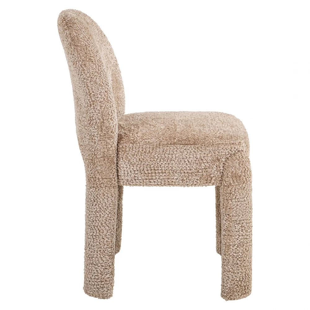 Scaun tapitat cu Stofa Bej H85xL51xA60cm Brandi