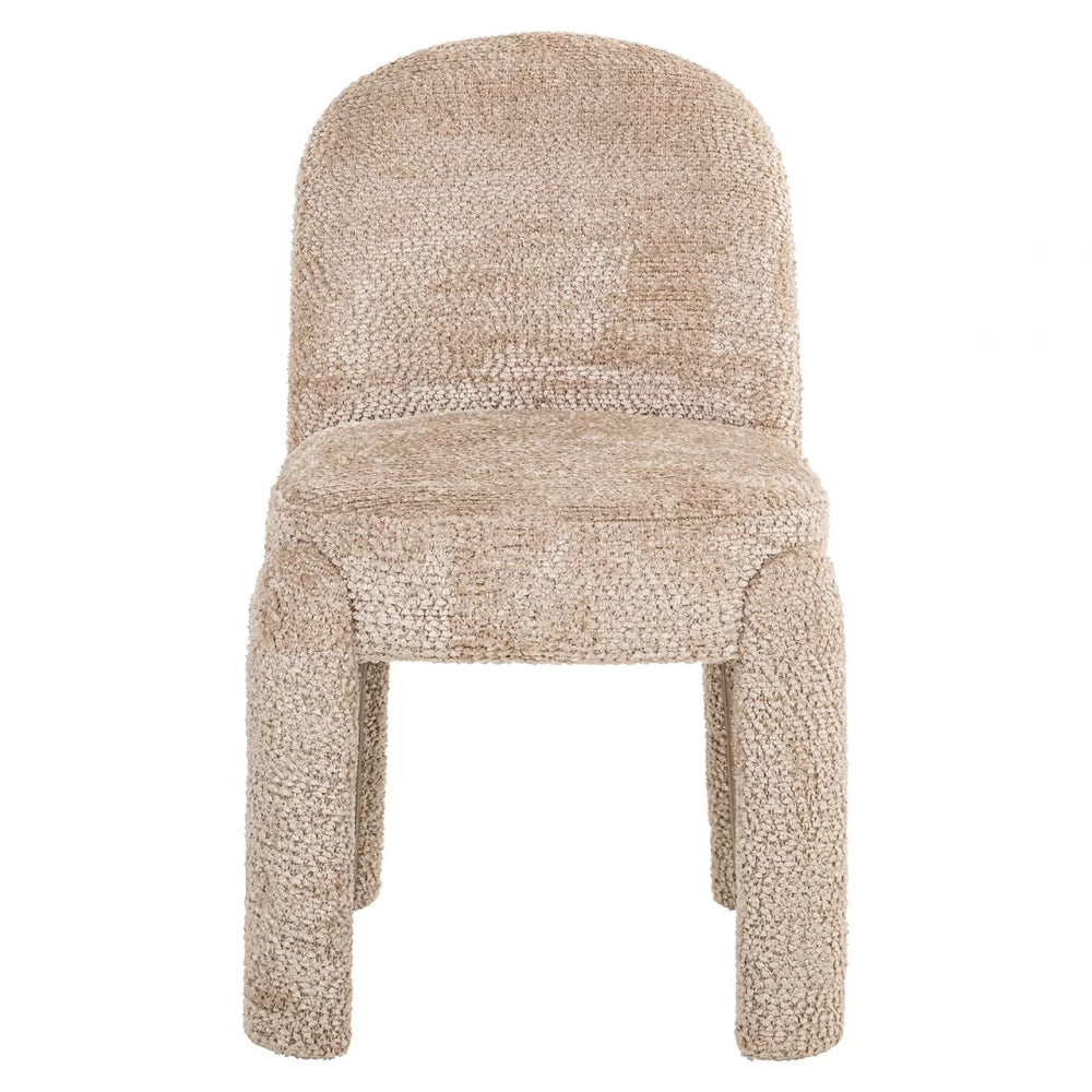 Scaun tapitat cu Stofa Bej H85xL51xA60cm Brandi
