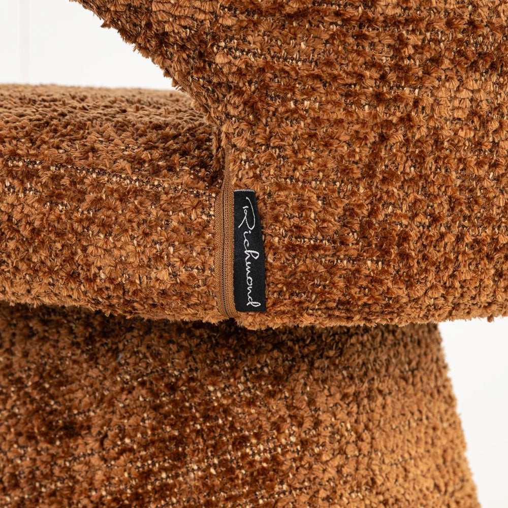Scaun de bar tapitat cu Stofa Maro cinnamon H103xL54xA56cm Gatsbi