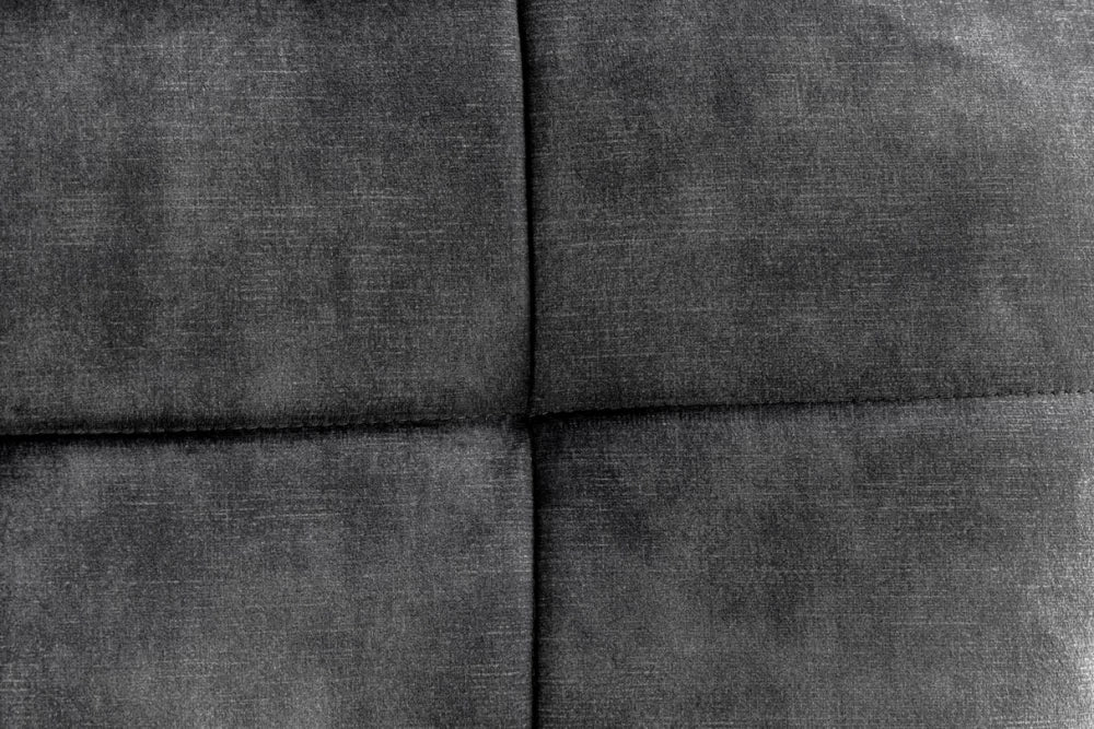 Fotoliu tapitat cu Catifea Gri si picioare din Metal Negru H98xL73xA78cm Scandinavia