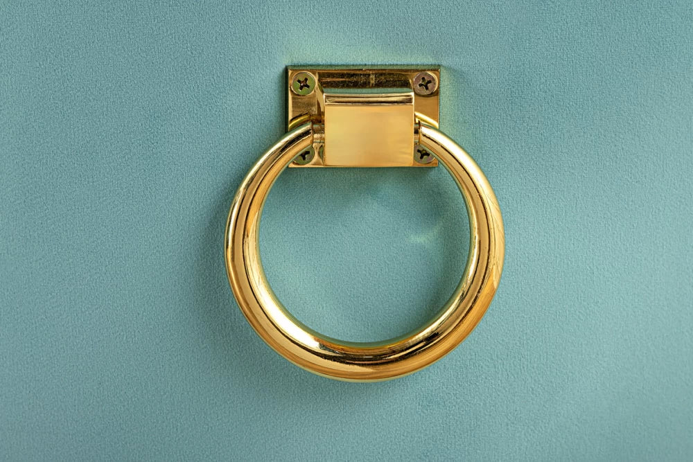 Set 2 scaune tapitat cu Catifea Albastru deschis si picioare din Otel inoxidabil Auriu H96xL57xA63cm Castle