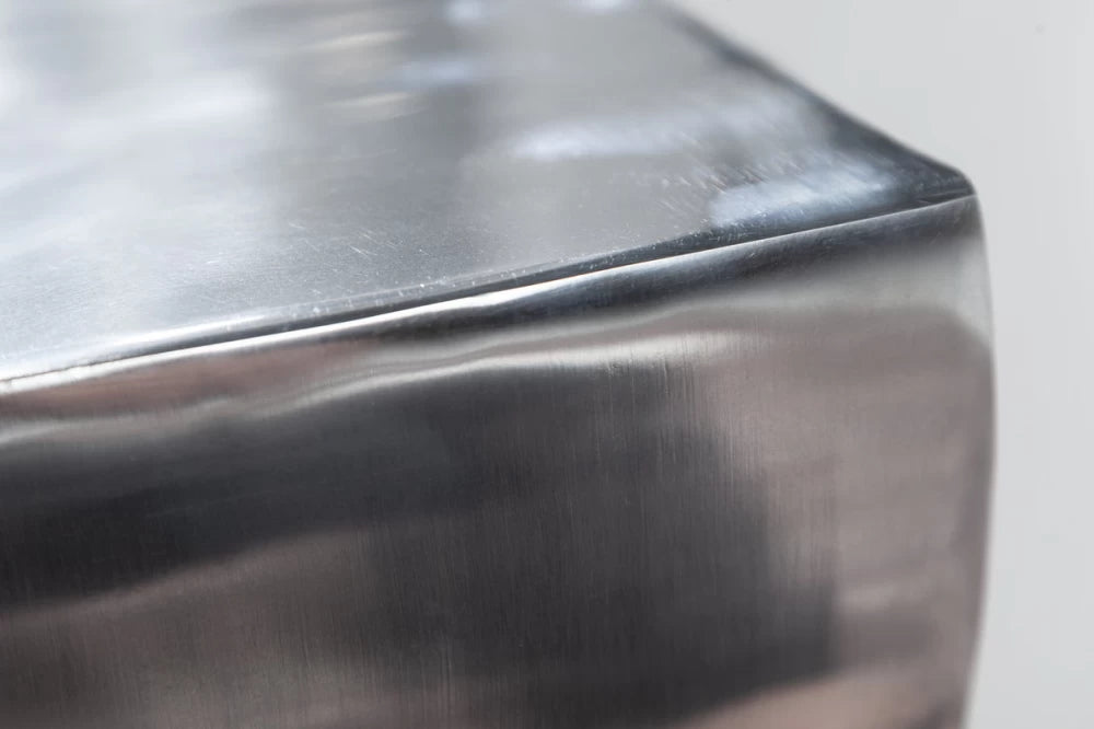 Masuta laterala din Metal Argintiu H45xL30cm Twist