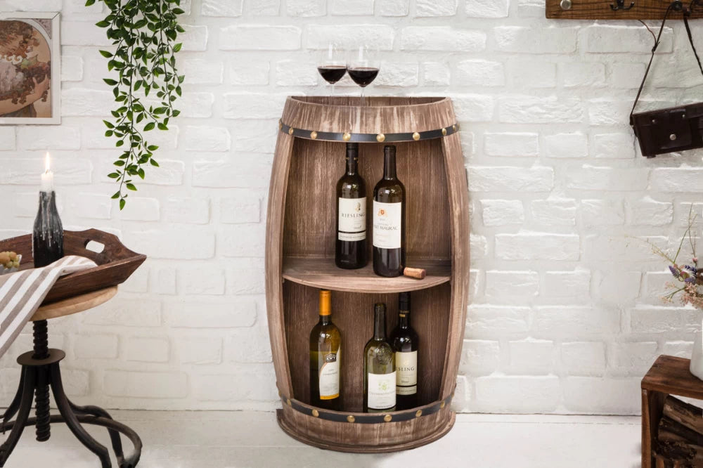 Etajera pentru sticle de vin din Lemn de brad Maro L50xH79cm BODEGA