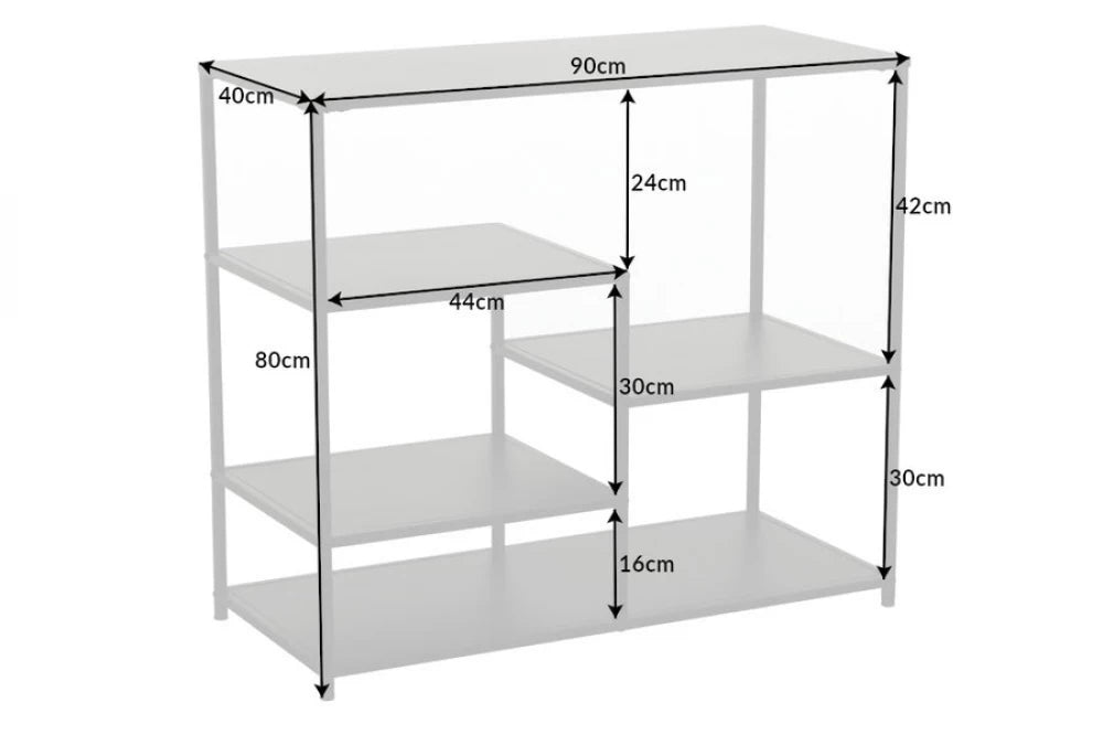 Etajera din Metal Negru L90xH80cm DURA STEEL
