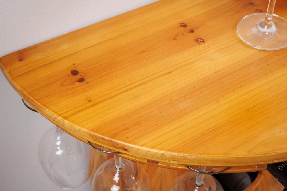Etajera pentru sticle de vin din Lemn de pin Maro L60xH84cm BODEGA