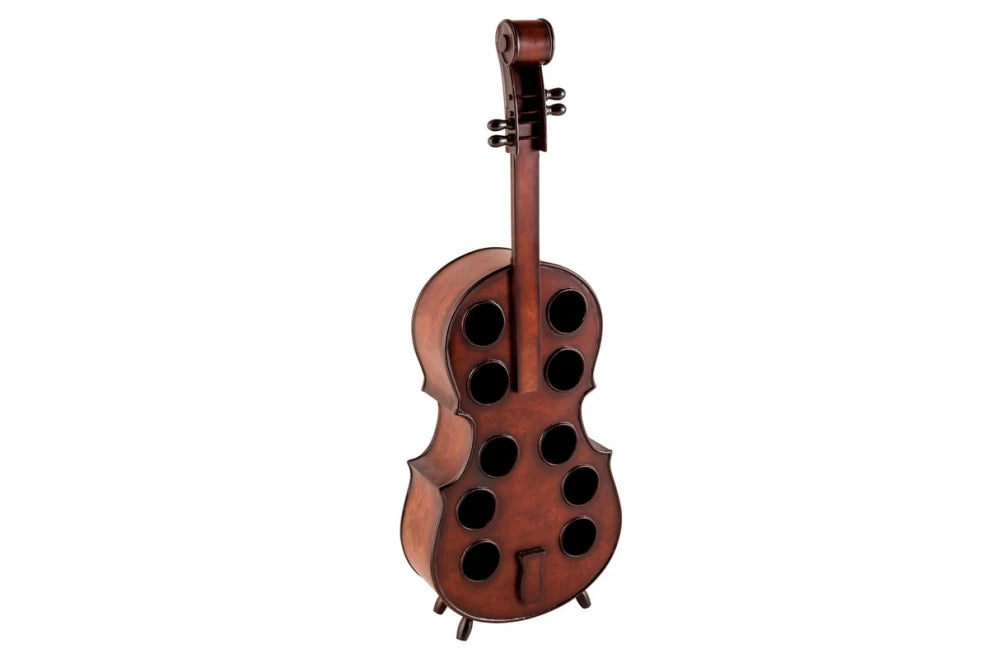 Etajera pentru sticle de vin din Lemn de pin Maro L49xH133cm CELLO