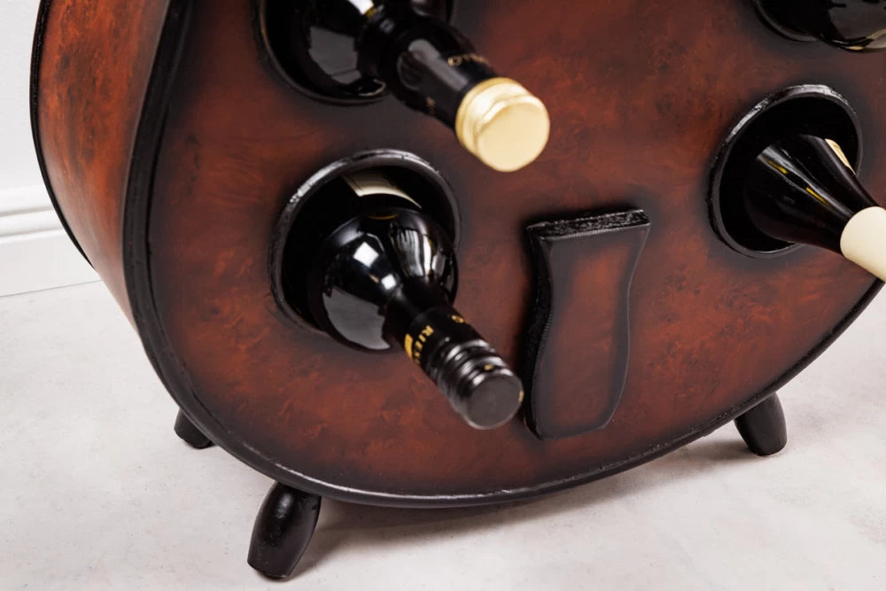 Etajera pentru sticle de vin din Lemn de pin Maro L49xH133cm CELLO