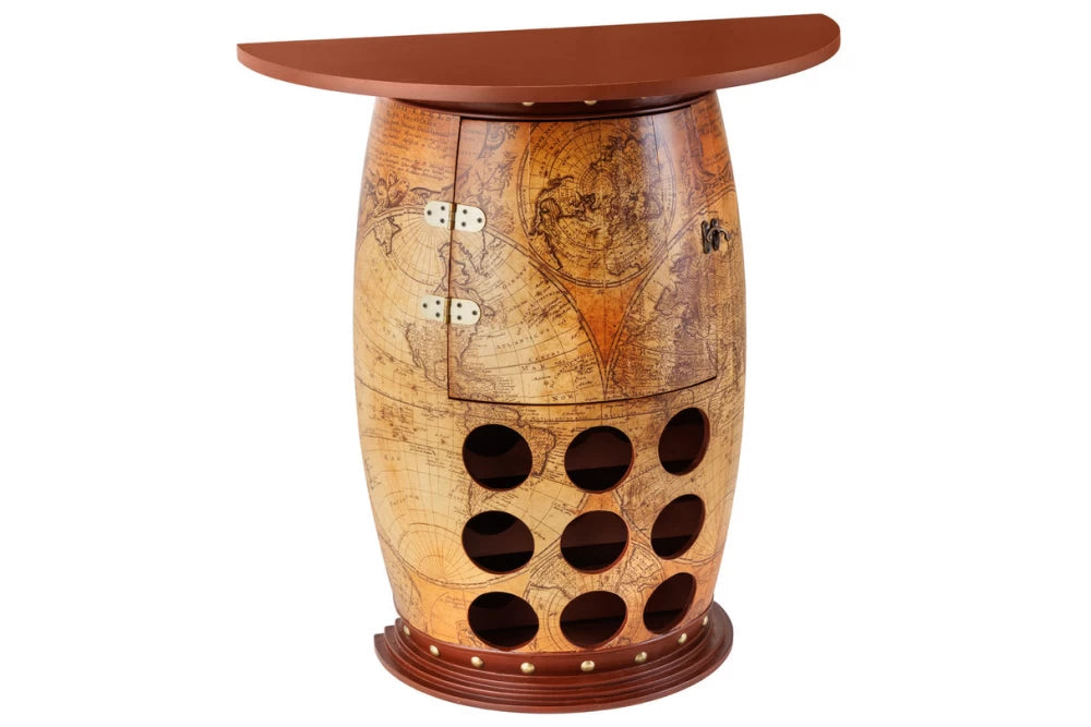 Etajera pentru sticle de vin din Lemn de pin Maro L75xH80cm SEVEN SEAS