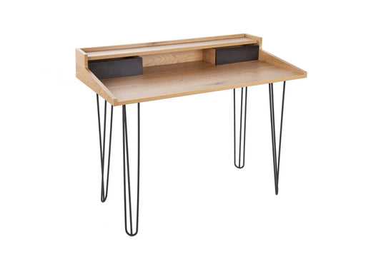 Birou din MDF Maro si Metal Negru L110xH89cm STUDIO