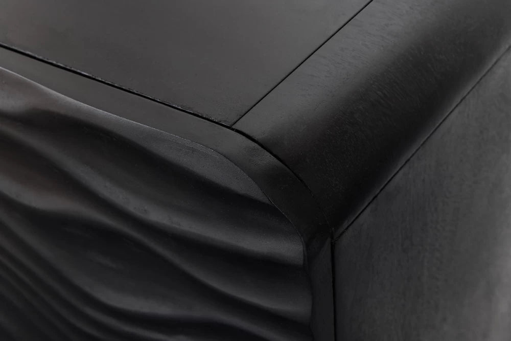 Dulap din Lemn de mango Maro si Metal Auriu L100xH120cm WAVE