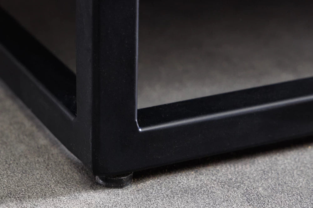 Dulap din Lemn de mango/Lemn de tec Negru/Maro si Metal Negru L100xH120cm BARRACUDA