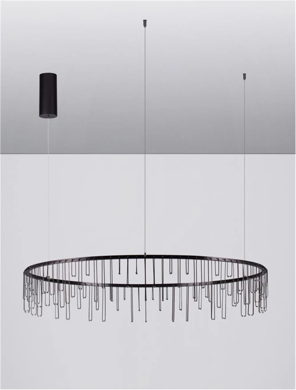 Candelabru din Metal Negru H135xD100cm IP20 36W 3073lm 3000k STELLAR
